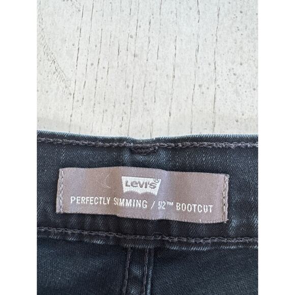 Levis Perfectly Slimming Bootcut Western Goth Jeans E girl Dark Academia - Picture 3 of 5